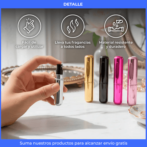 Mini Perfumero Atomizador Portátil Recargable 5ml Spray