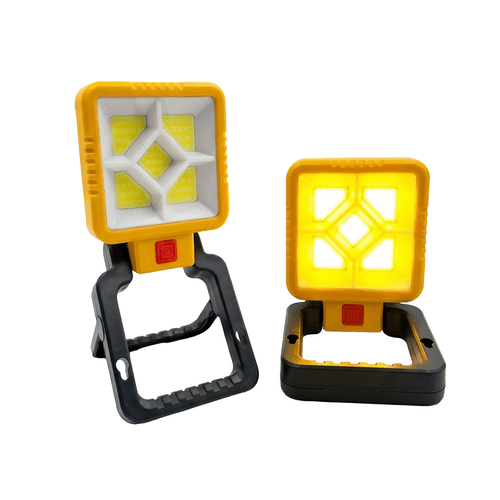 Reflector LED Recargable Solar / USB 10W 1800 Lúmenes Plegable
