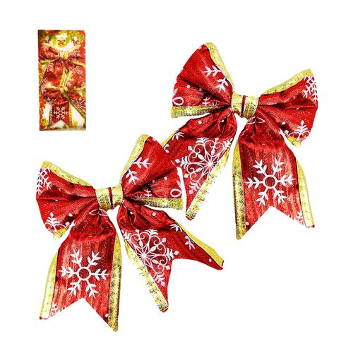 Moños Decorativo Arbolito Navidad X 2 Unidades
