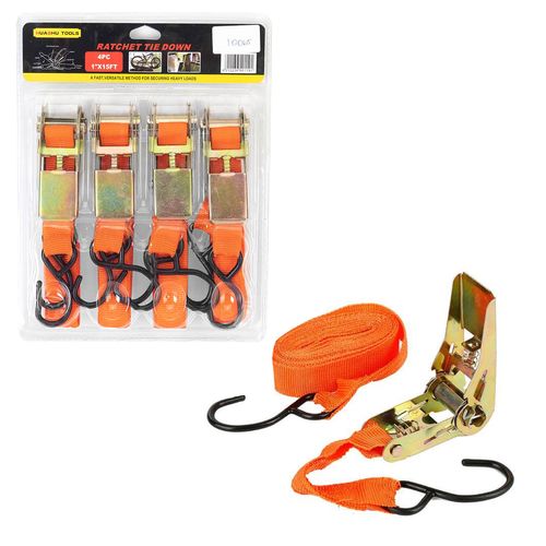 Zuncho x4 Linga Amarre con Cricket 4,5 m x 25 mm Trueno