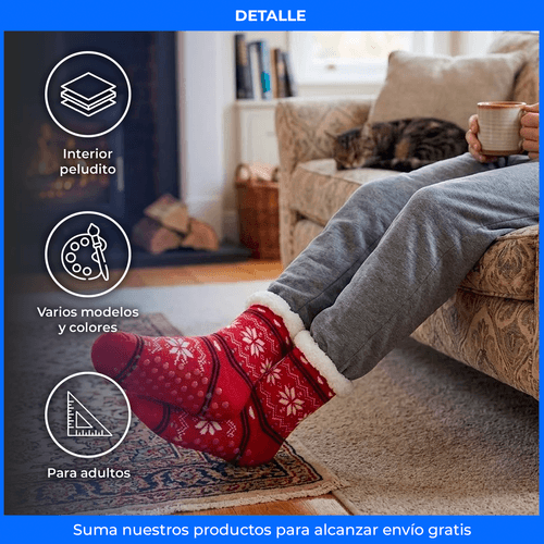 Pantumedias Termicas Diseño Invernal Corderito Cómodo