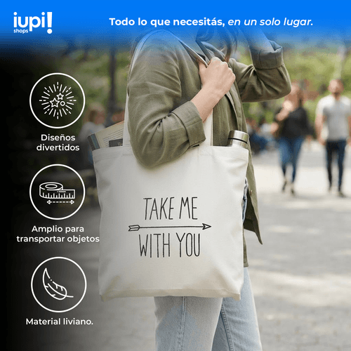 Bolso Cartera Con Frases O Dibujo Blanco Moderno