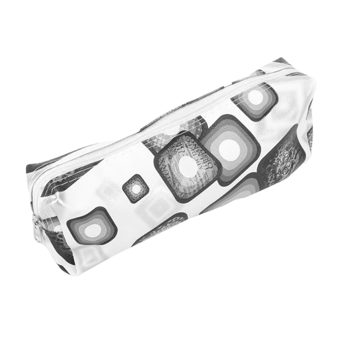 Cartuchera Escolar Tipo Tubo Rectangular Cuadros