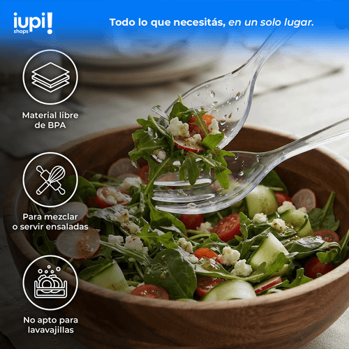 Set de cubiertos para Ensalada x 2 Piezas Tenedor Cuchara