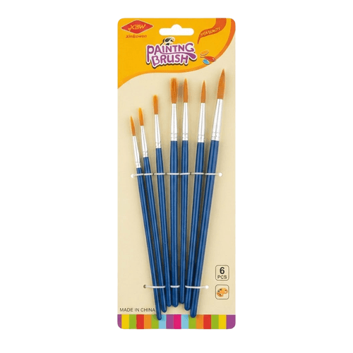 Set de Pinceles Escolares Varios Tamaños